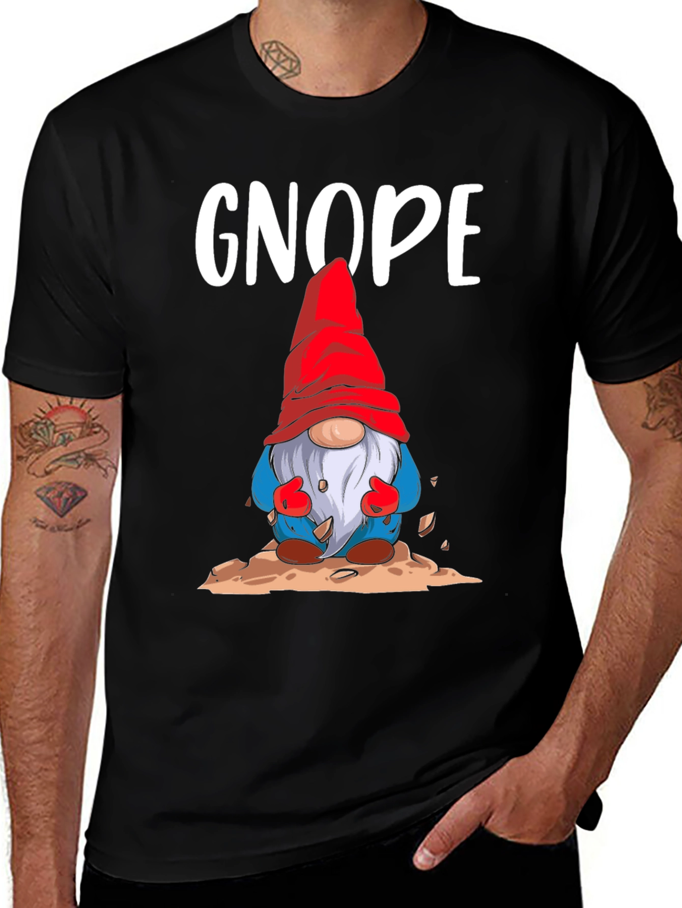 Gnope Gnome Graphic T-Shirt