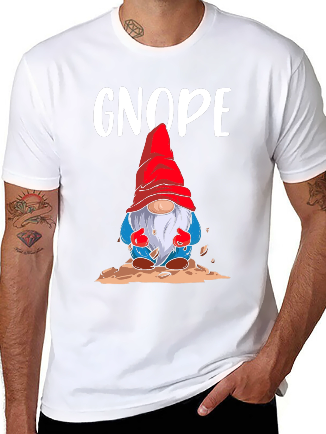 Gnope Gnome Graphic T-Shirt