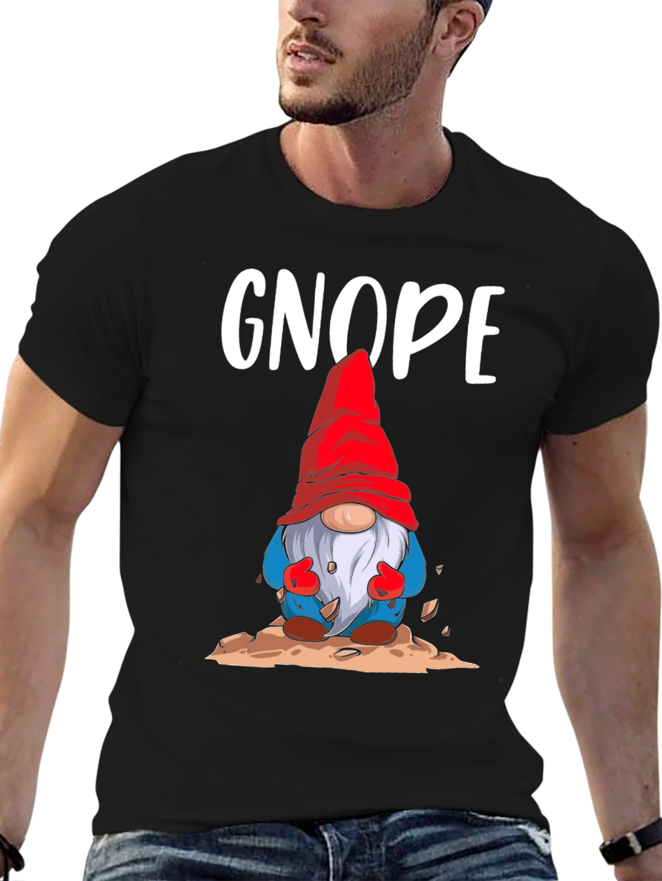 Gnope Gnome Graphic T-Shirt