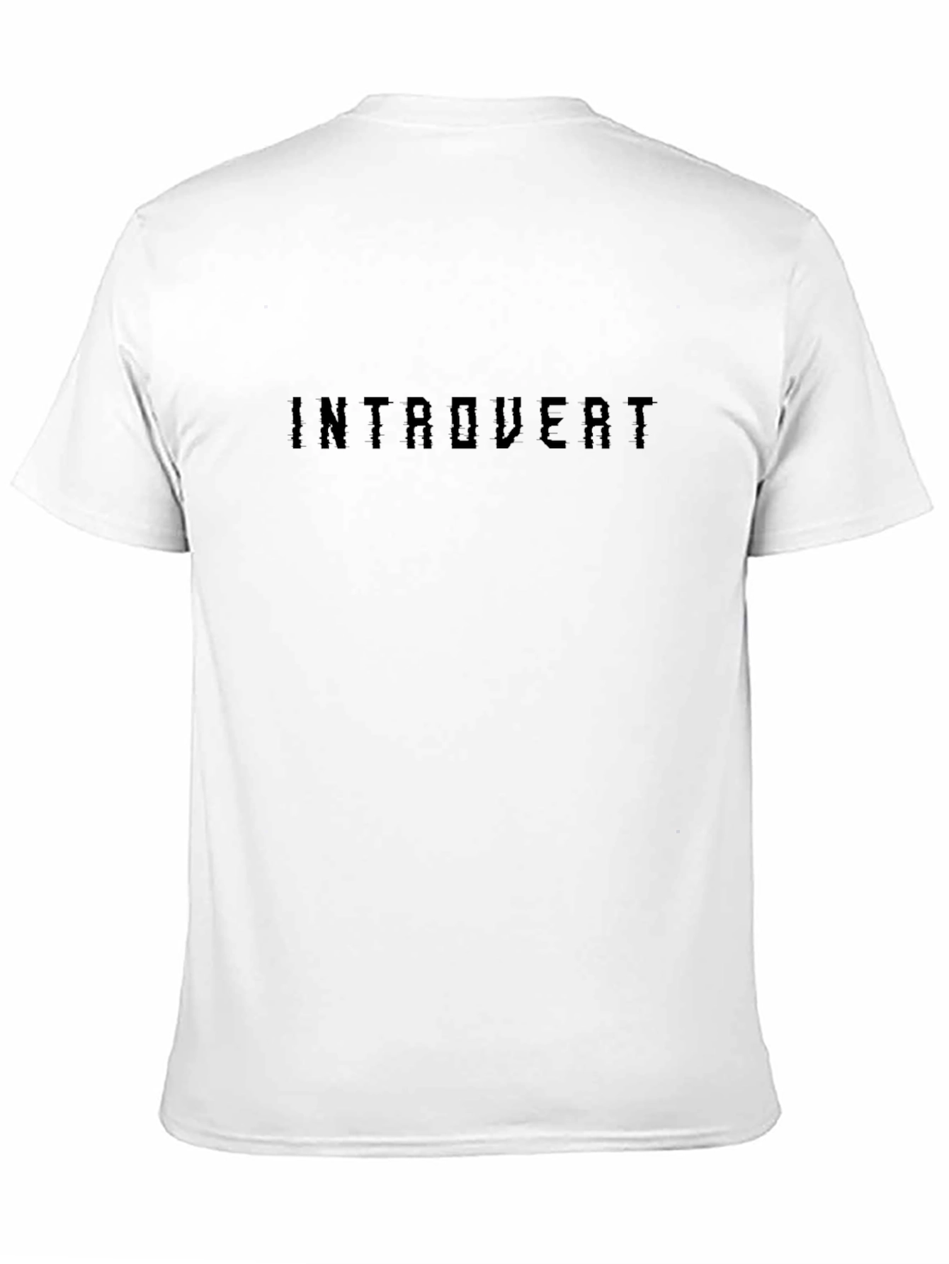 Introvert Graphic Tee -  Modern Black T-Shirt
