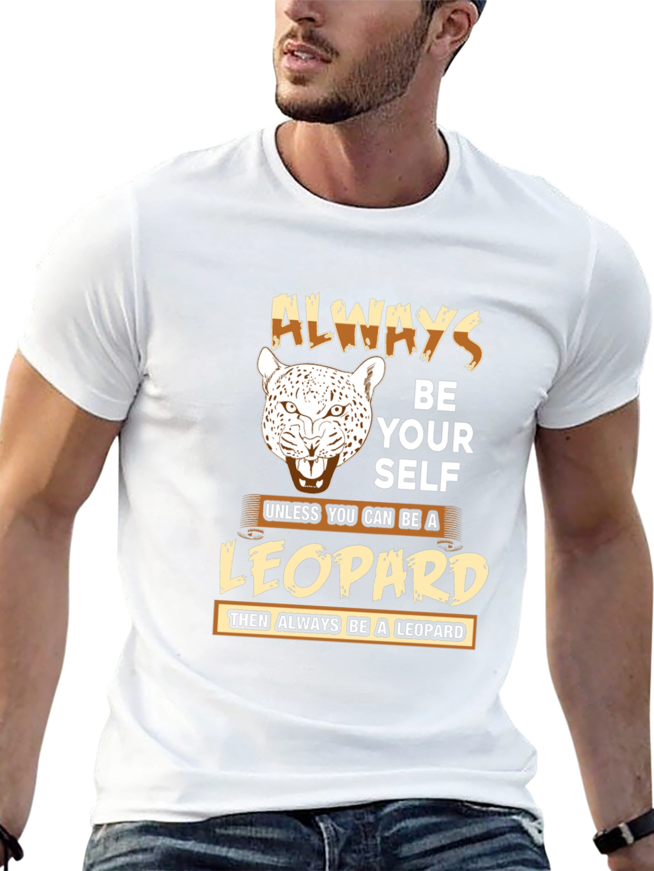 Always Be a Leopard Graphic T-Shirt