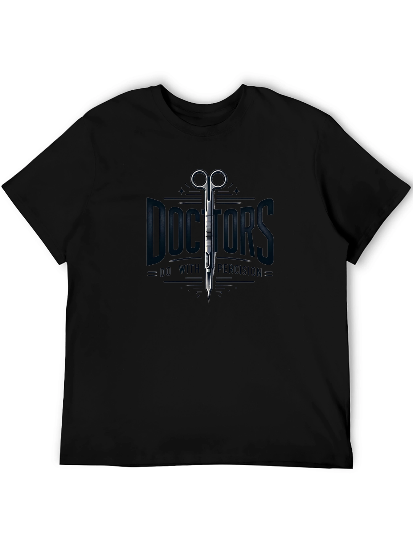 Doctors Precision Black T-Shirt - Medical Theme