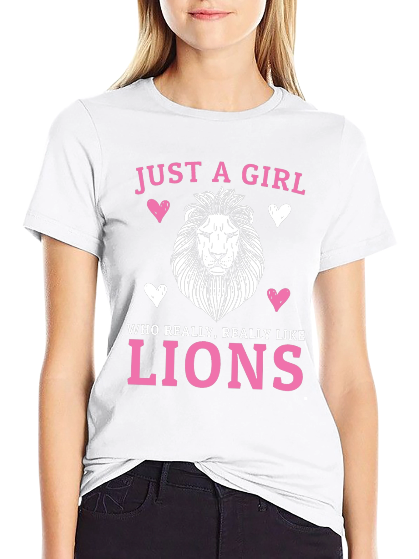 Just a Girl Who Loves Lions T-Shirt