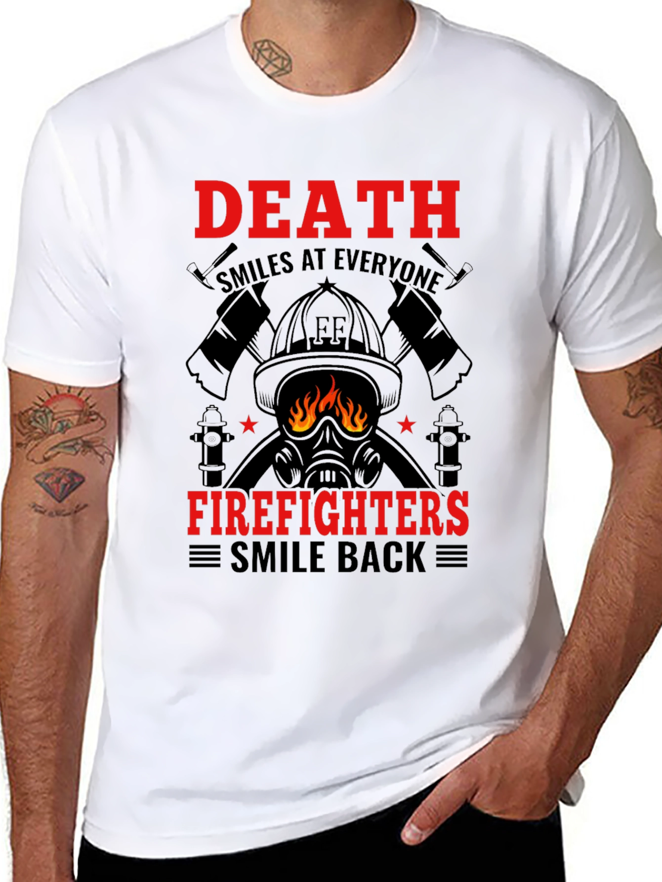 Firefighter Death Smiles T-Shirt