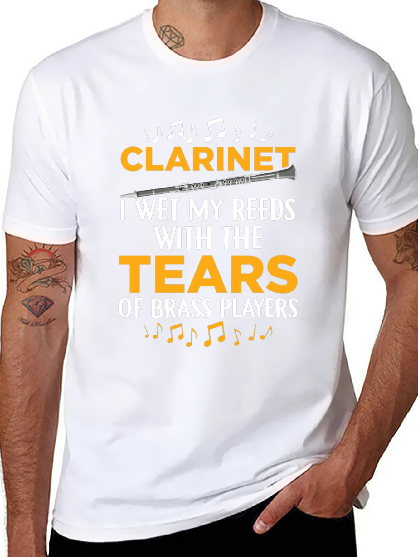 Clarinet Player Funny T-Shirt: Tears of Brass Players