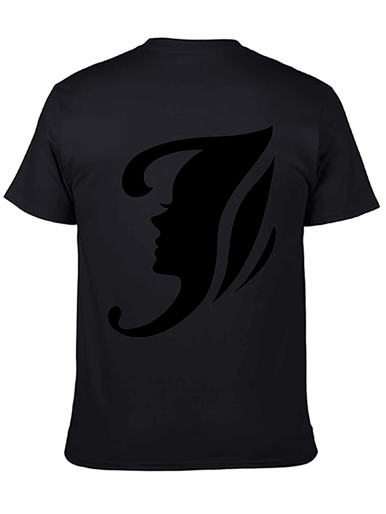 Stylish Black Fairy Silhouette Graphic Tee