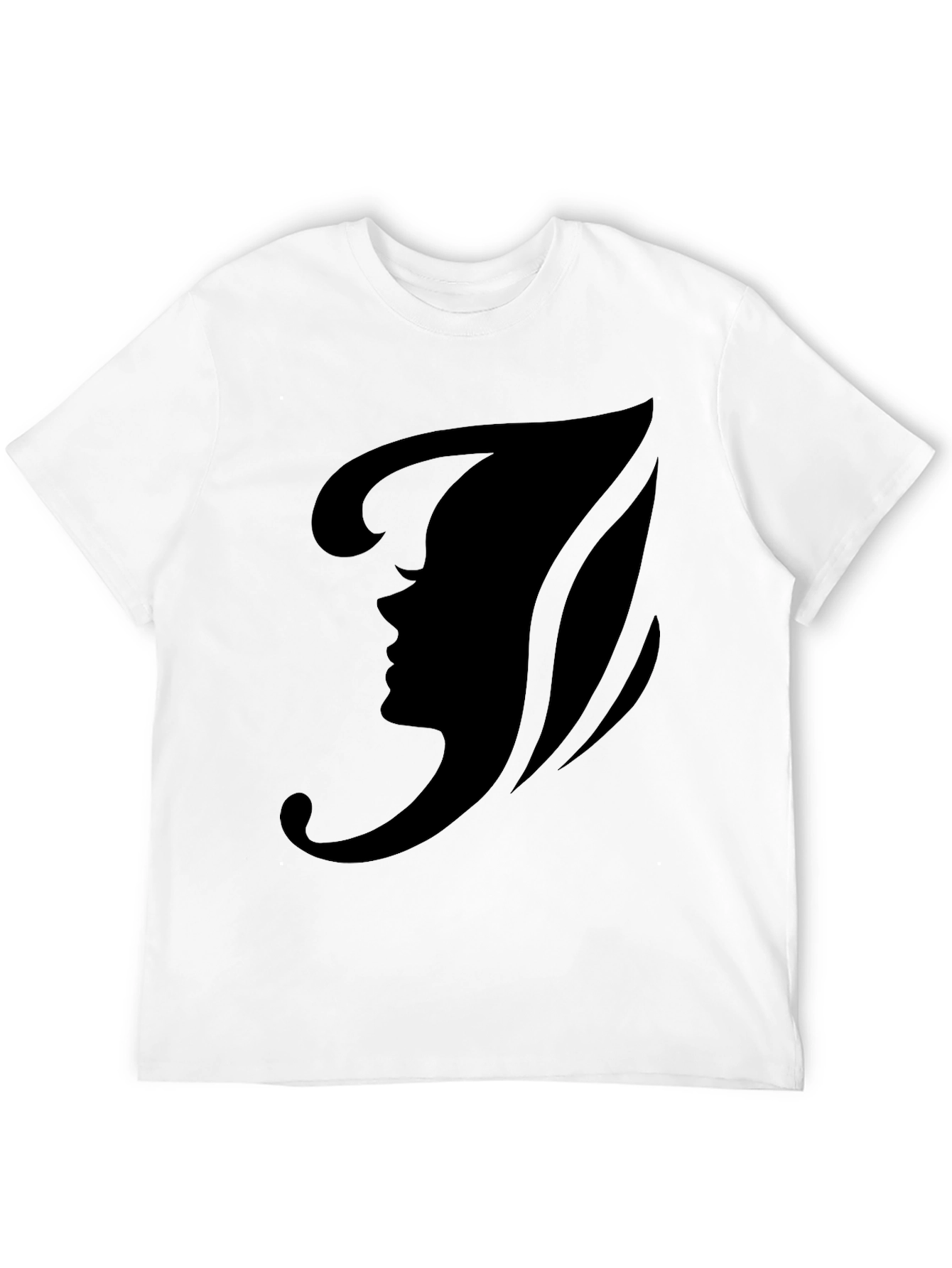 Stylish Black Fairy Silhouette Graphic Tee