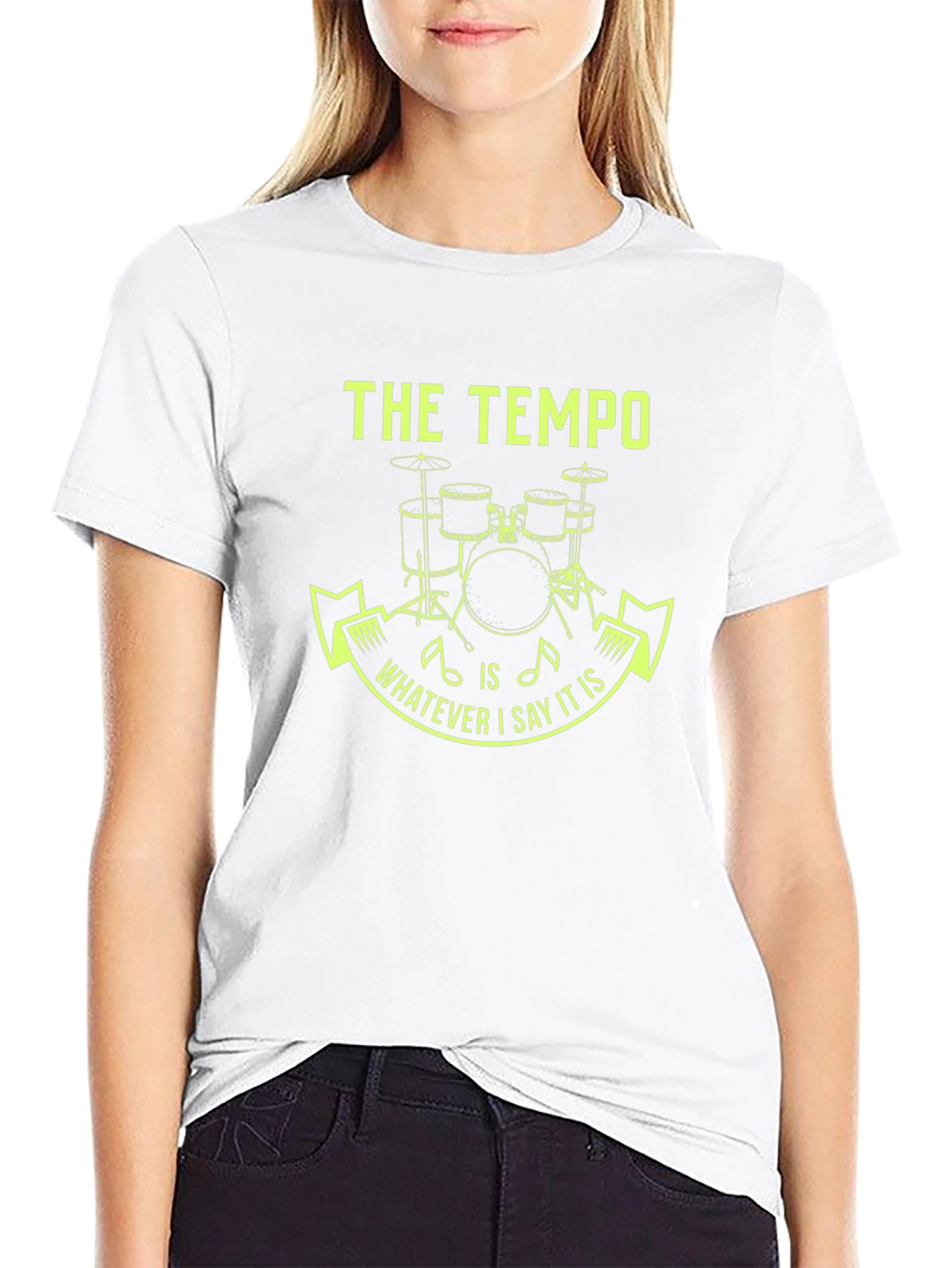 The Tempo Drummer Tee - Funny Musician Gift