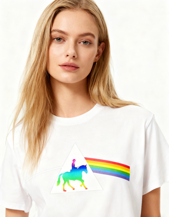 Rainbow Prism Graphic Tee