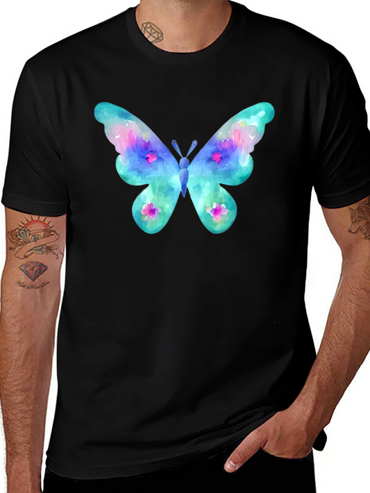 Watercolor Butterfly Graphic Tee - Stylish and Unique