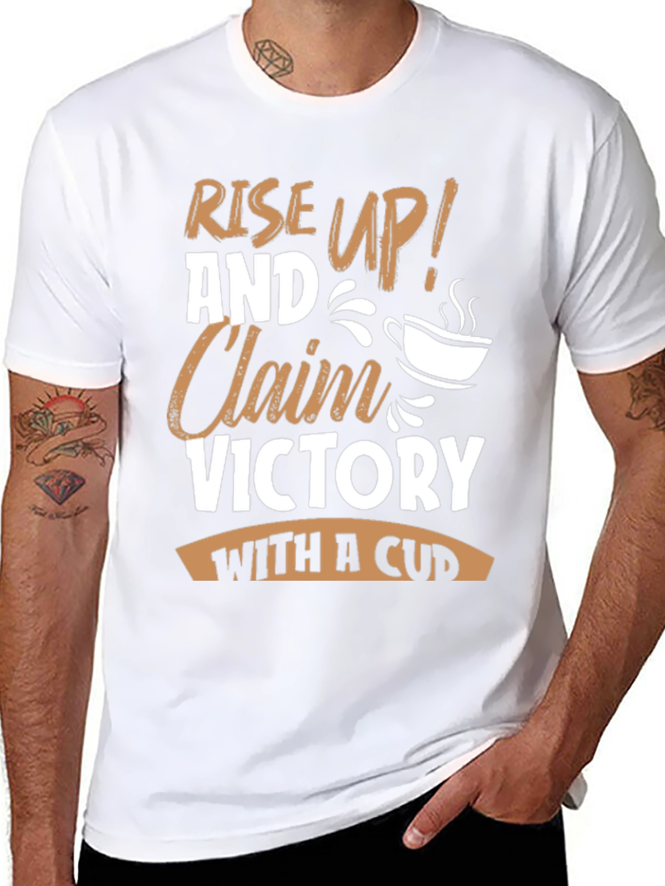 Rise Up Victory Coffee Graphic Tee