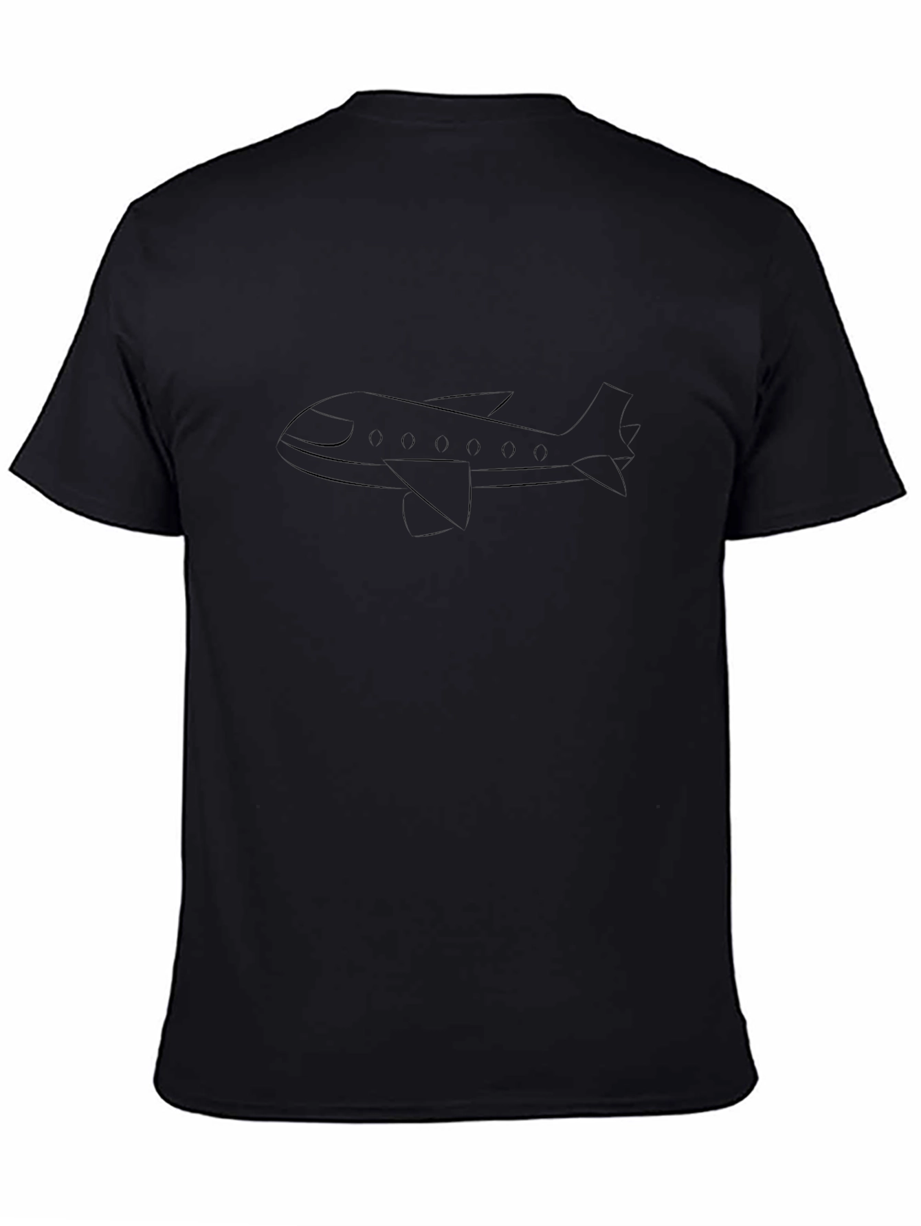 Jet Plane T-Shirt - Sleek & Stylish Black Tee