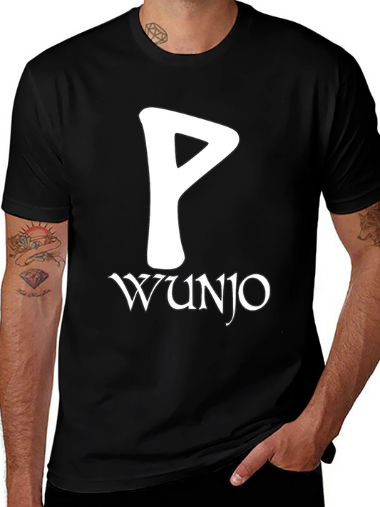 Wunjo Rune T-Shirt - Norse Pagan Symbol