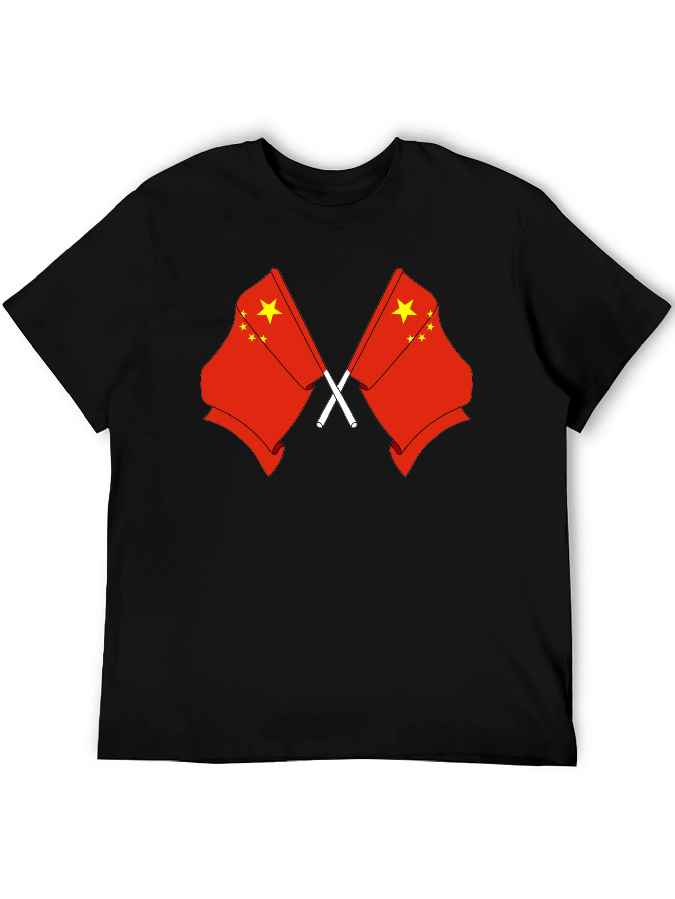 China Flag Graphic T-Shirt - Unisex Black Tee