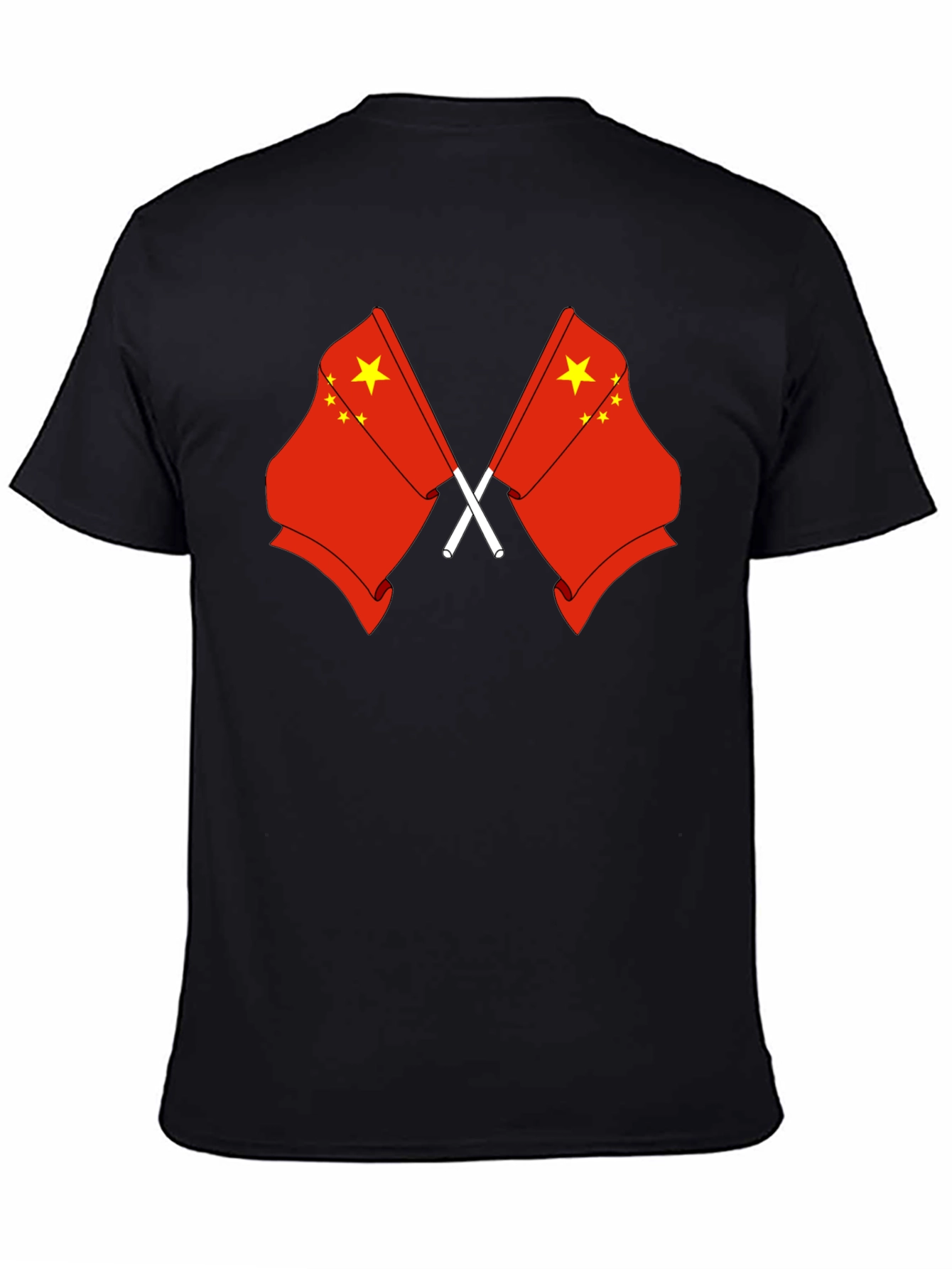China Flag Graphic T-Shirt - Unisex Black Tee