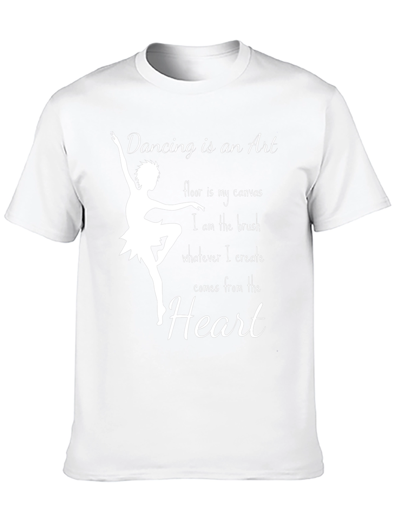 Dancing is an Art T-Shirt - Ballerina Heart