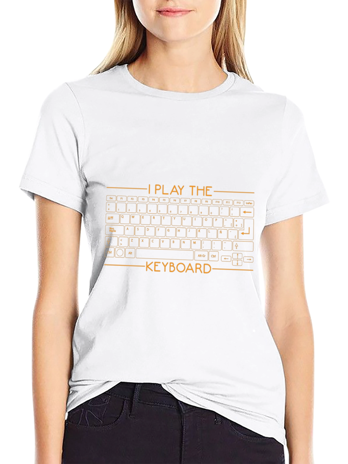 I Play the Keyboard Graphic T-Shirt - Musician Gift
