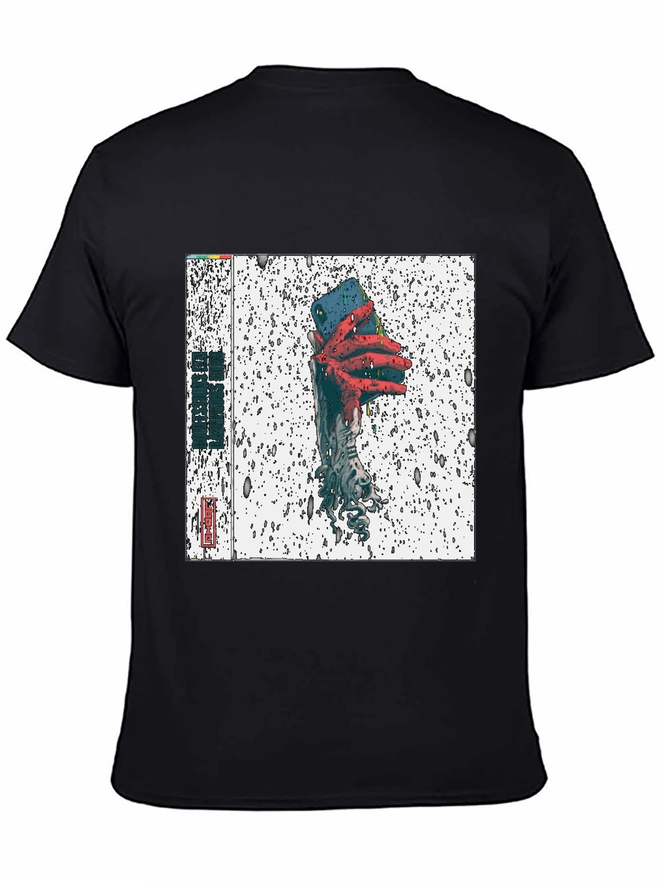 Black T-Shirt with Unique Graphic Print