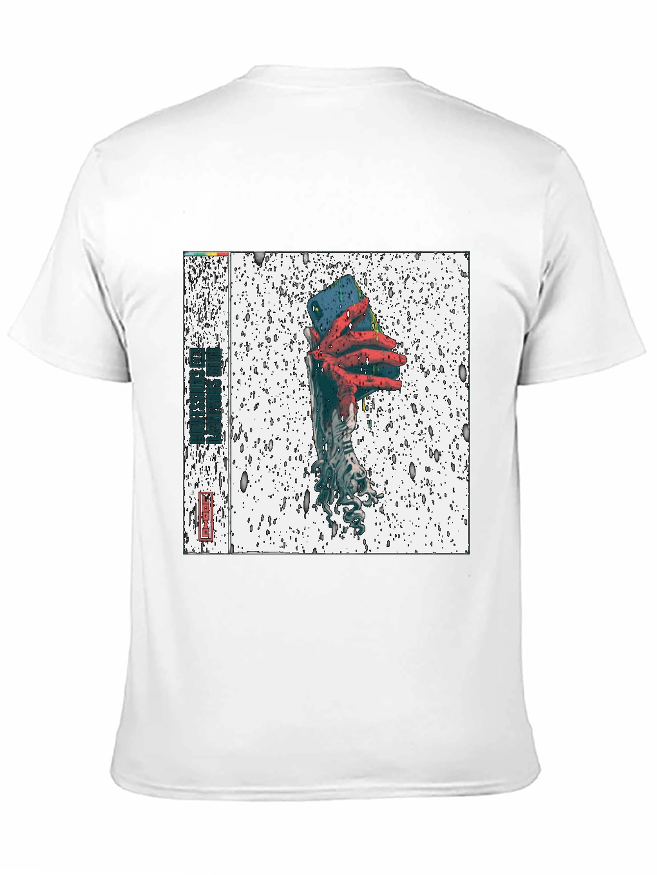 Black T-Shirt with Unique Graphic Print