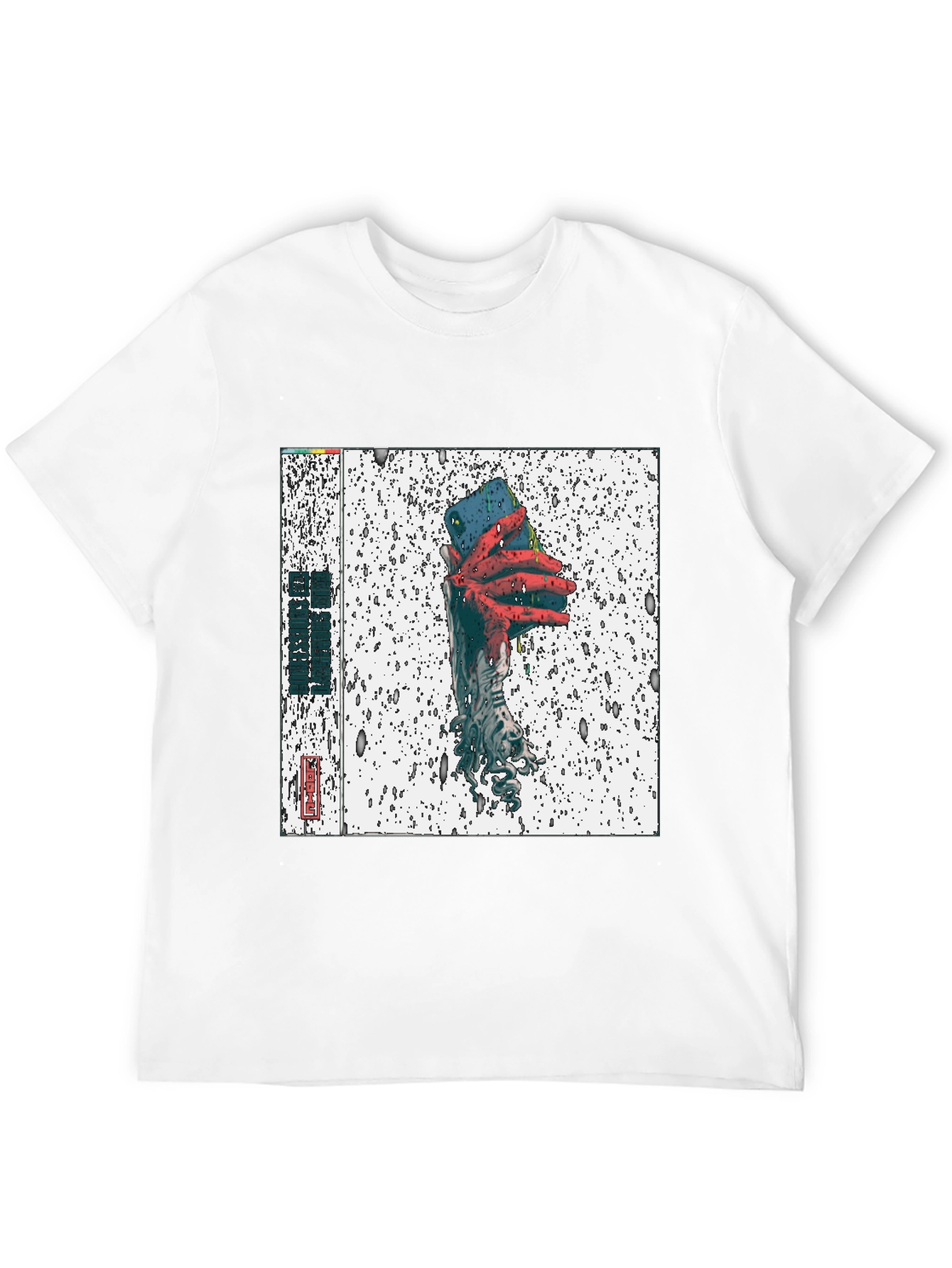 Black T-Shirt with Unique Graphic Print