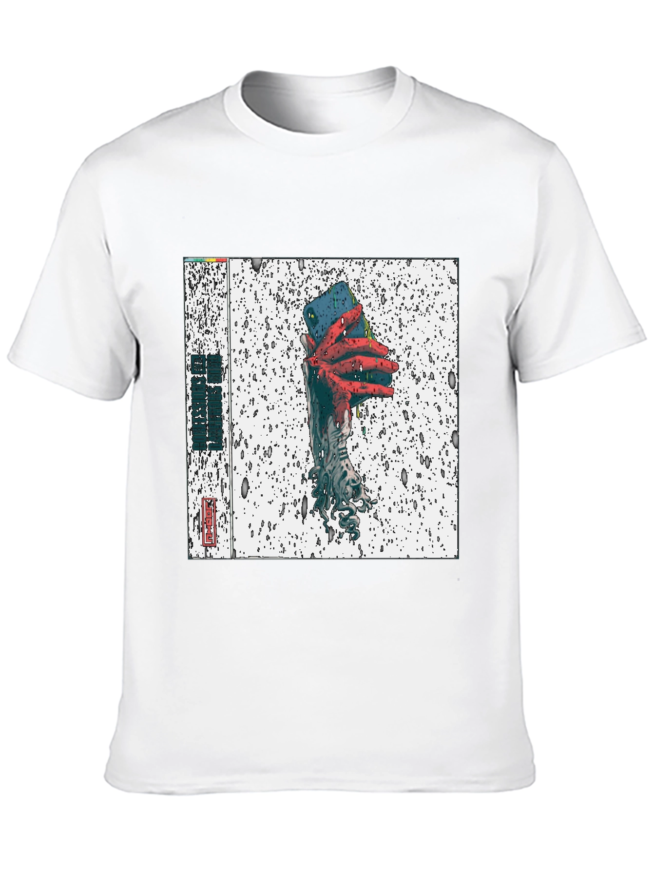 Black T-Shirt with Unique Graphic Print