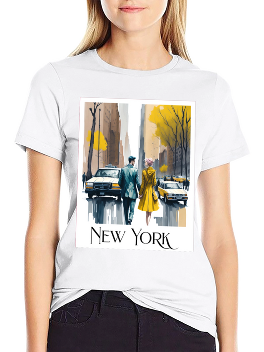 New York City Romance Graphic T-Shirt