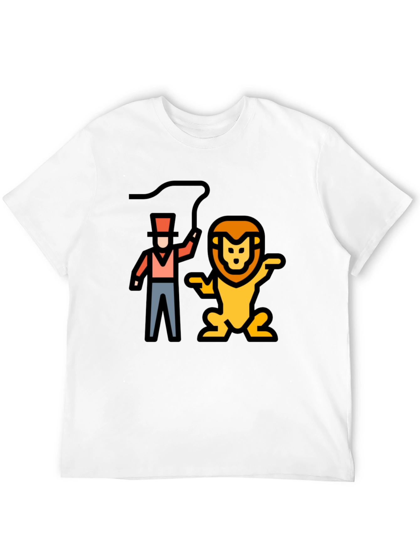 Lion Tamer Graphic Black T-Shirt