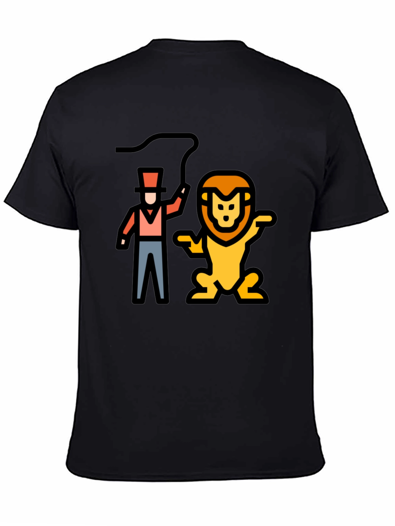 Lion Tamer Graphic Black T-Shirt