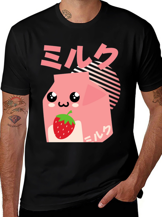 Strawberry Milk Kawaii Graphic Tee