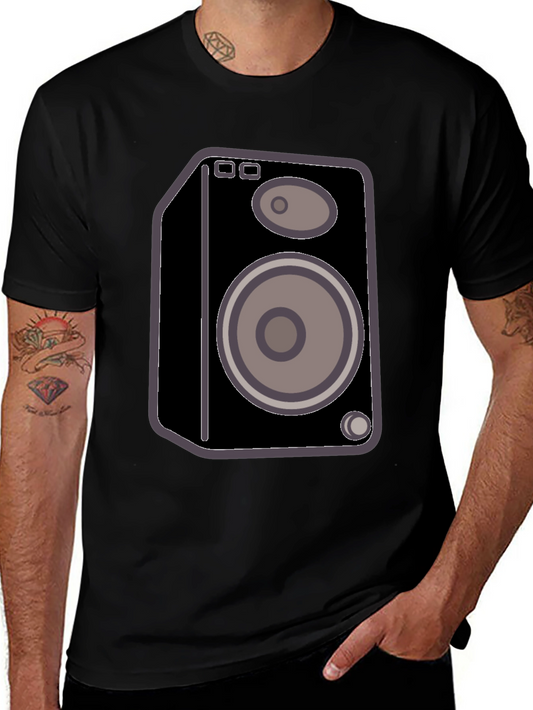Speaker Graphic Black T-Shirt