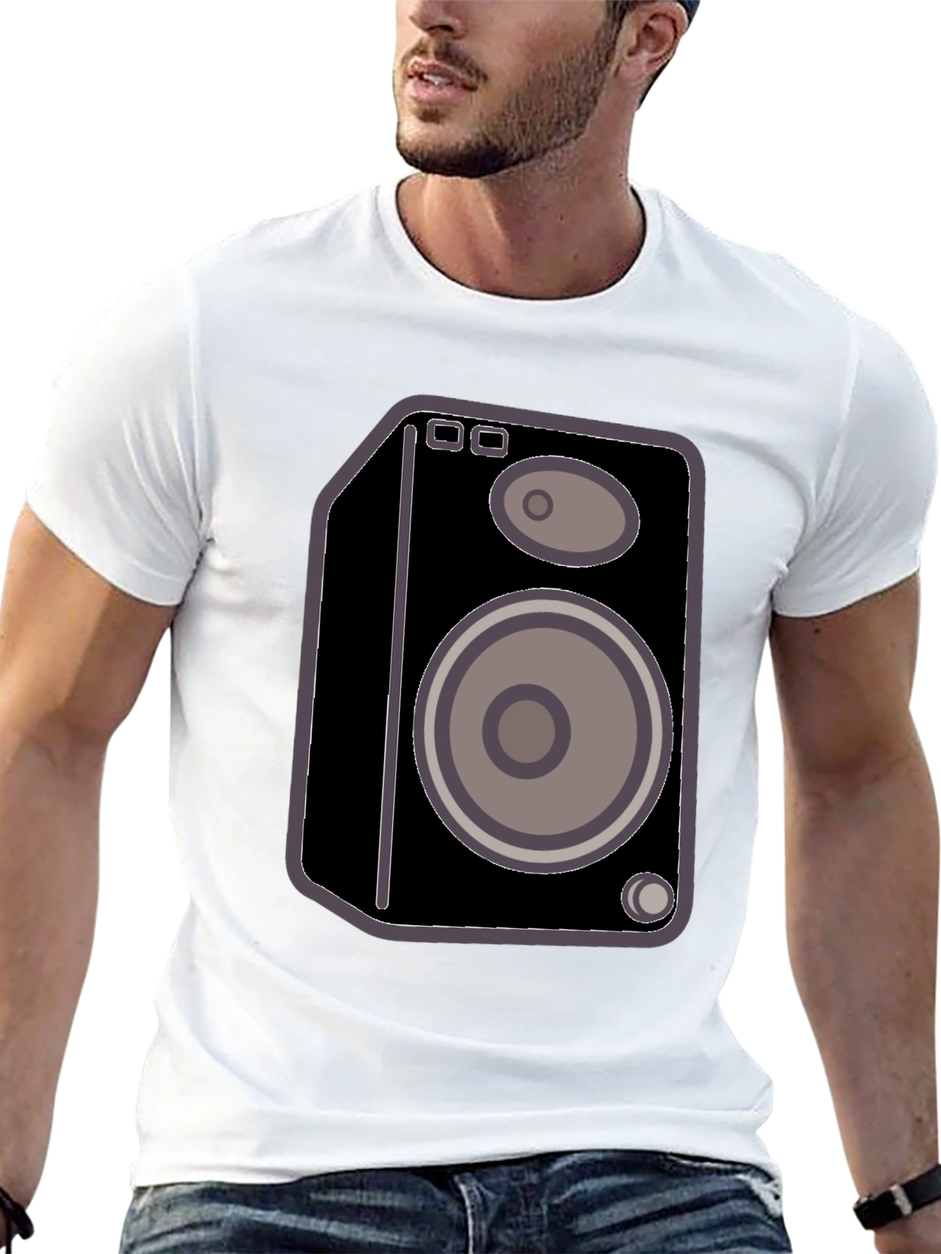 Speaker Graphic Black T-Shirt