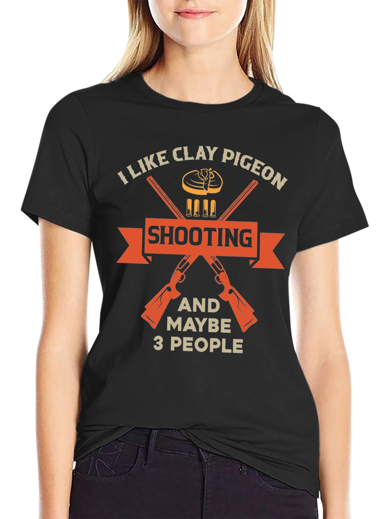 Clay Pigeon Shooting T-Shirt - Funny Hunter Tee