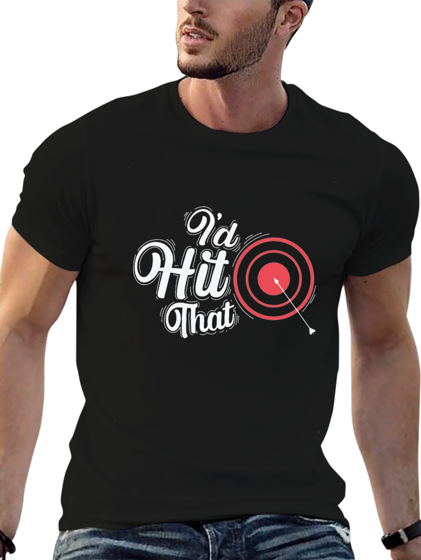 Id Hit That T-Shirt - Funny Archery Tee