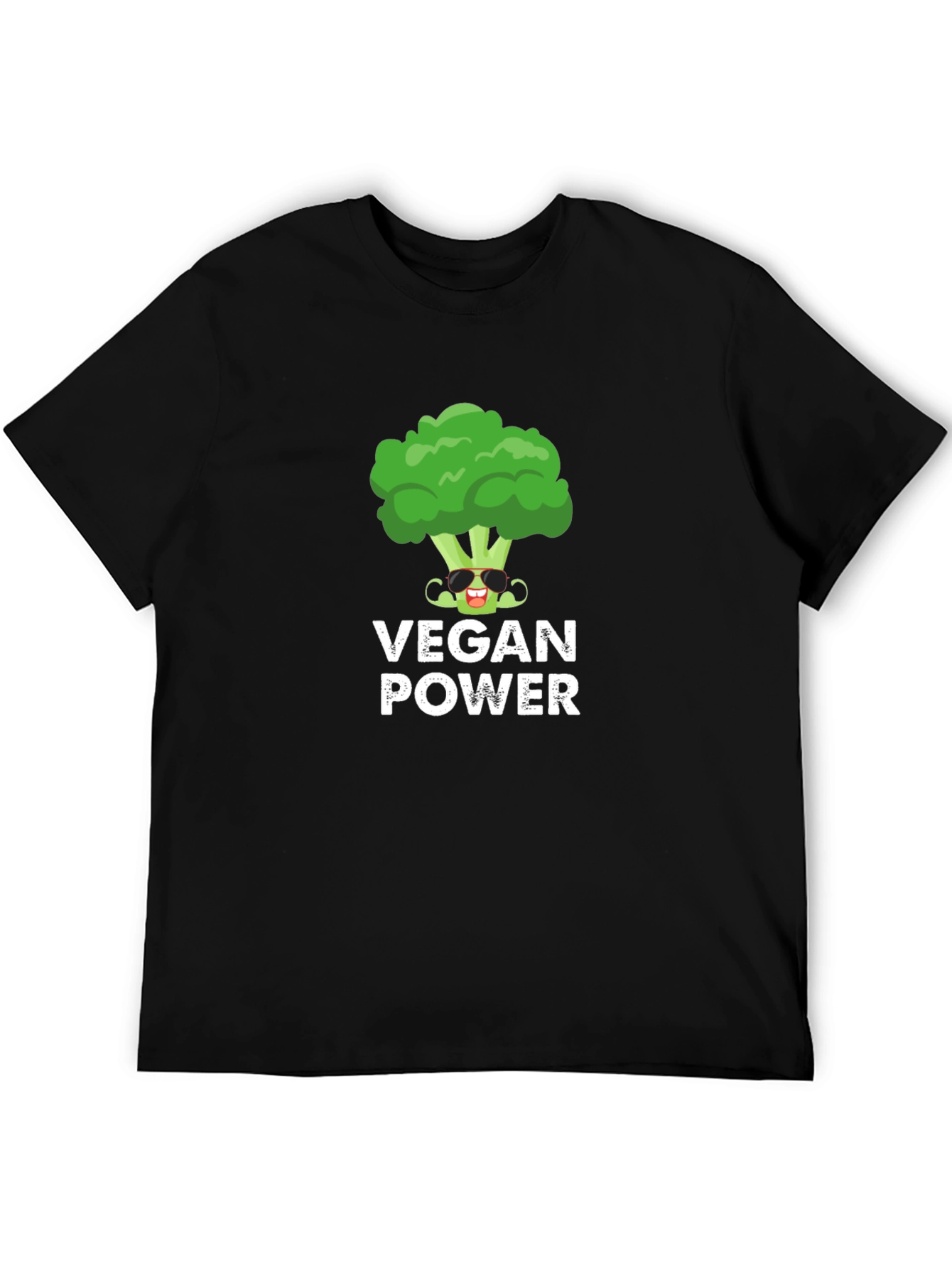 Vegan Power Broccoli Graphic T-Shirt