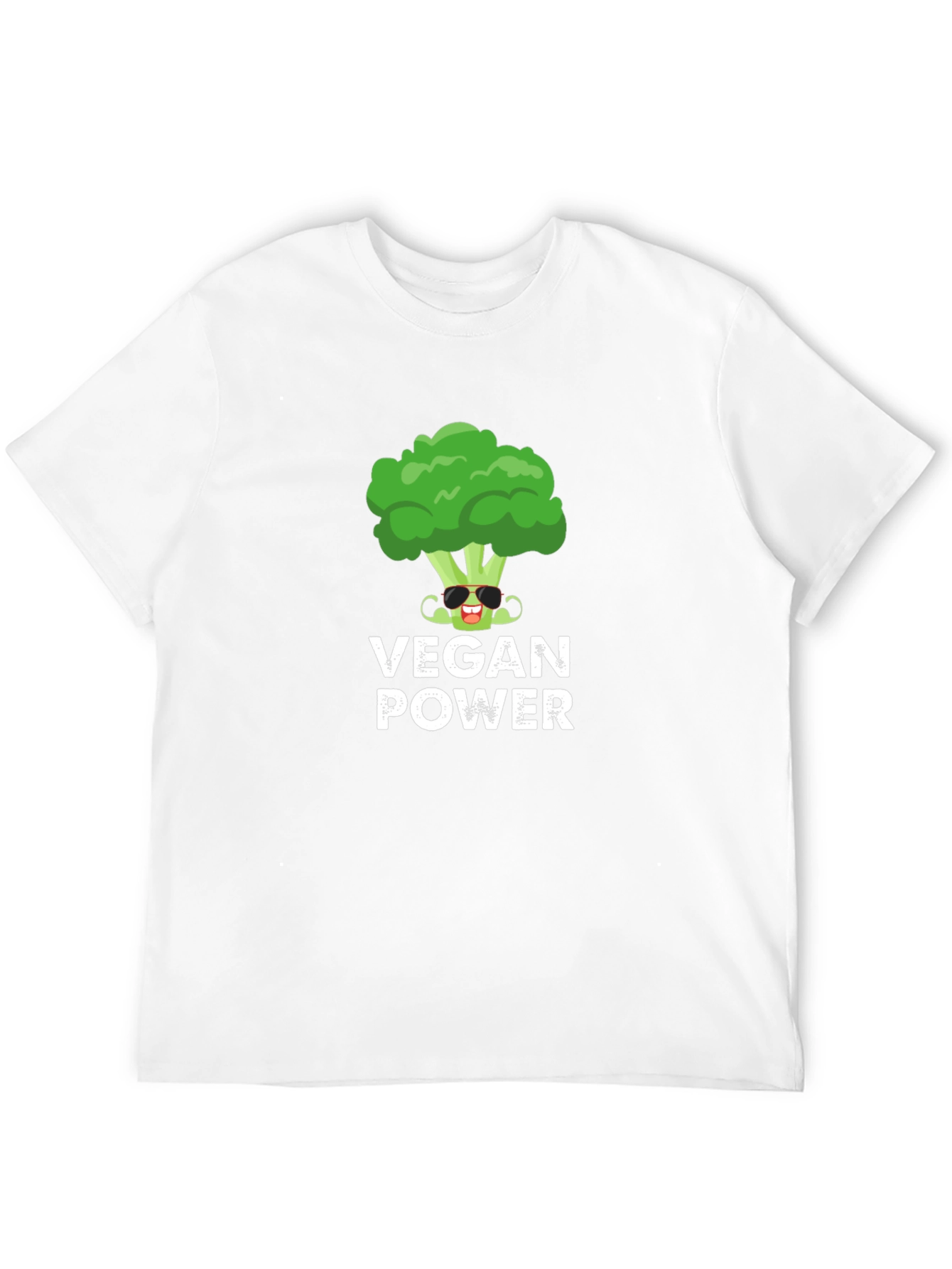 Vegan Power Broccoli Graphic T-Shirt