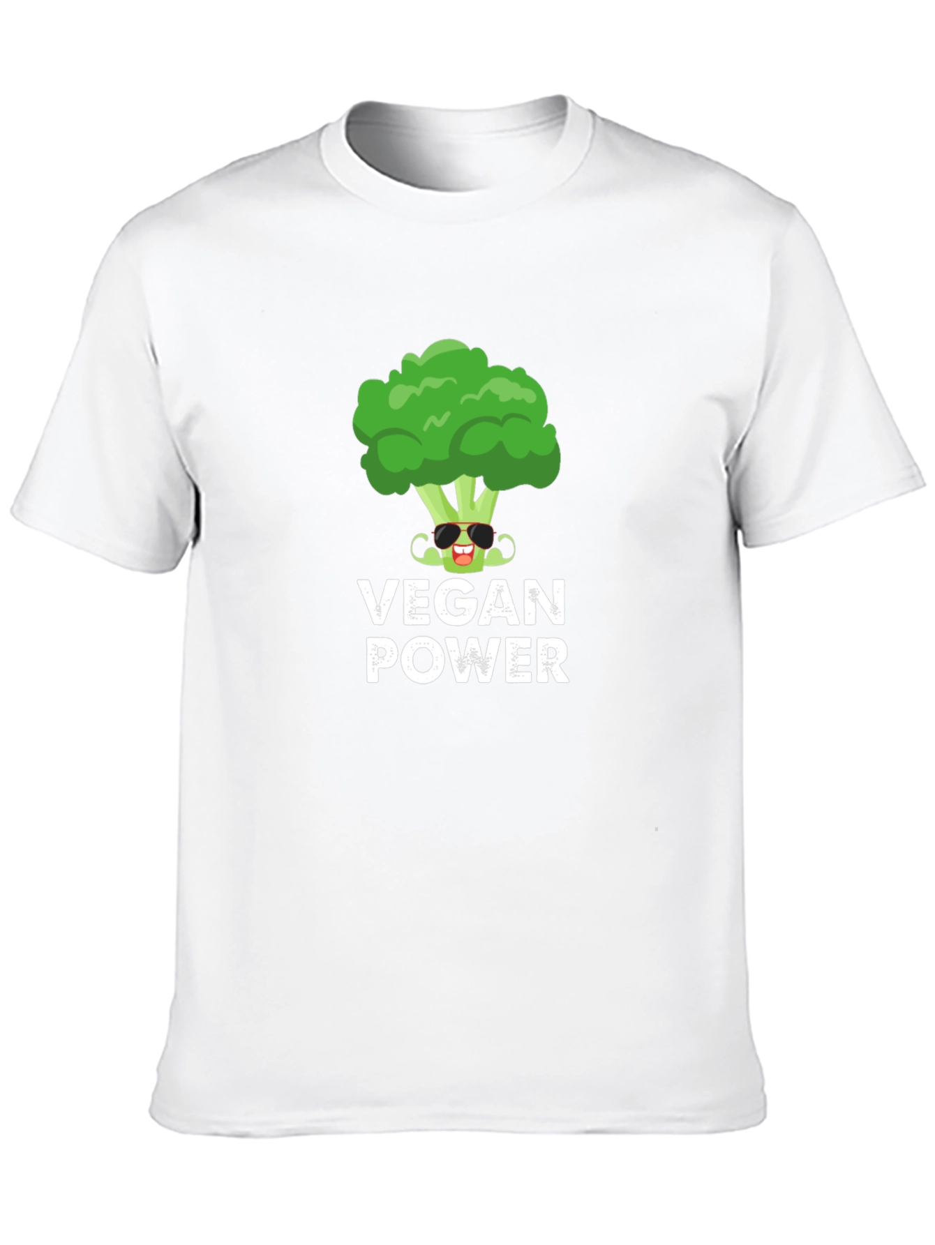 Vegan Power Broccoli Graphic T-Shirt