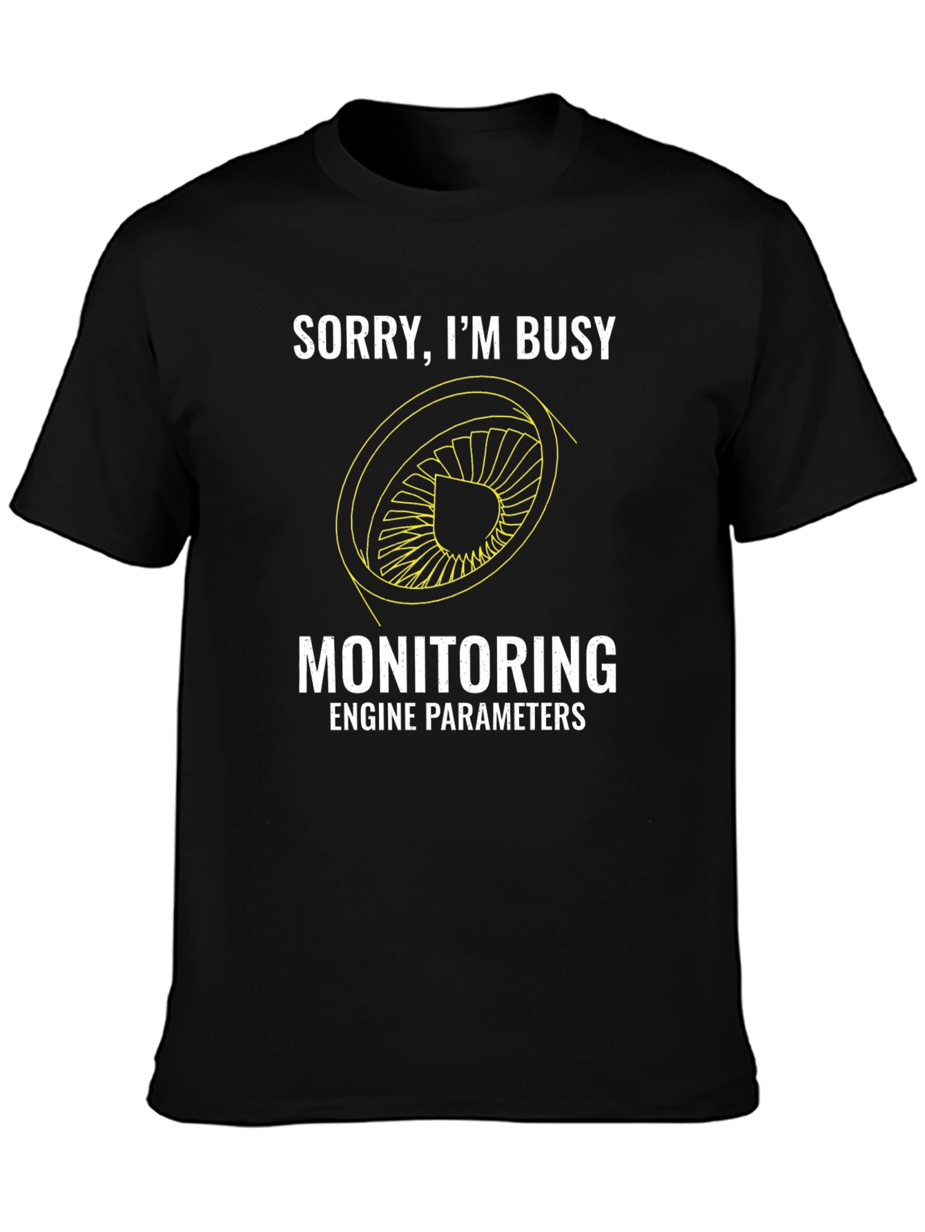 Busy Monitoring Engine Parameters Graphic T-Shirt