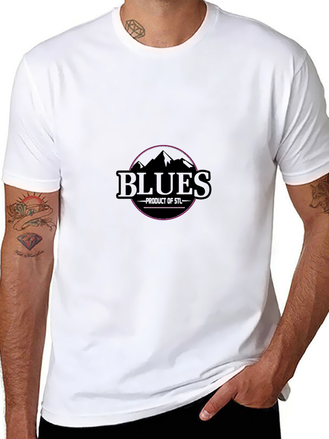Blues STL Graphic T-Shirt - Black