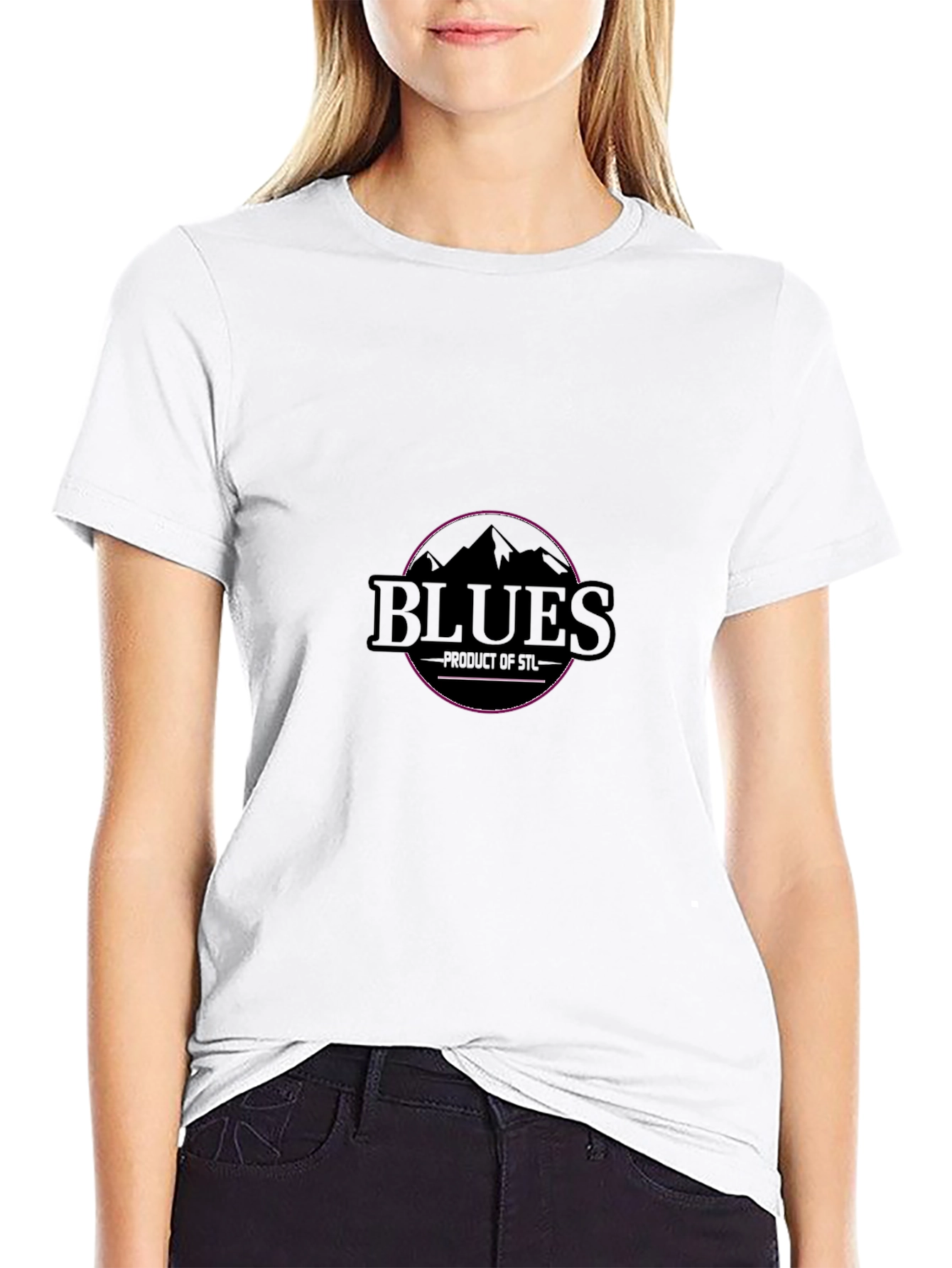 Blues STL Graphic T-Shirt - Black