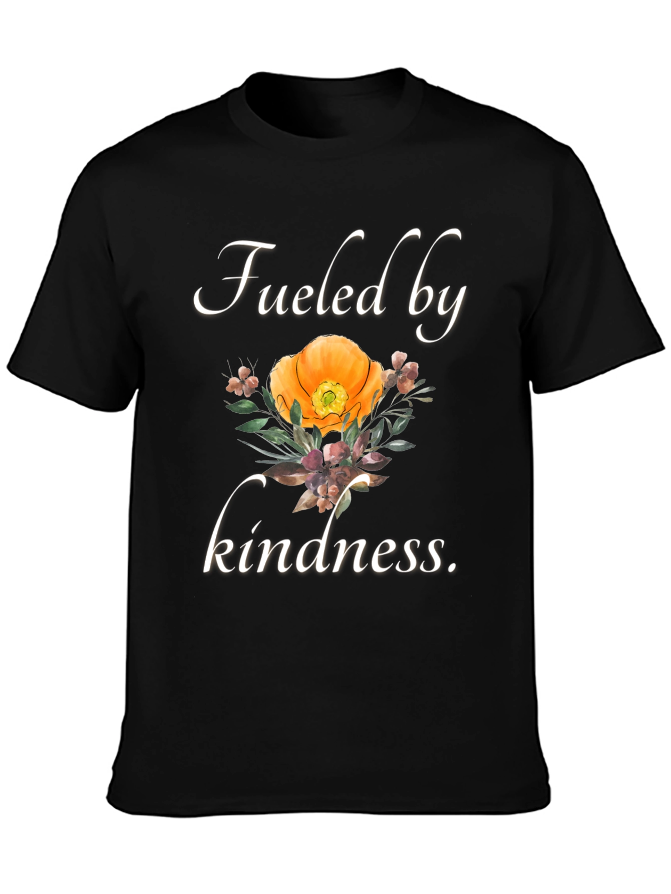 Fueled by Kindness T-Shirt - Floral Graphic Tee
