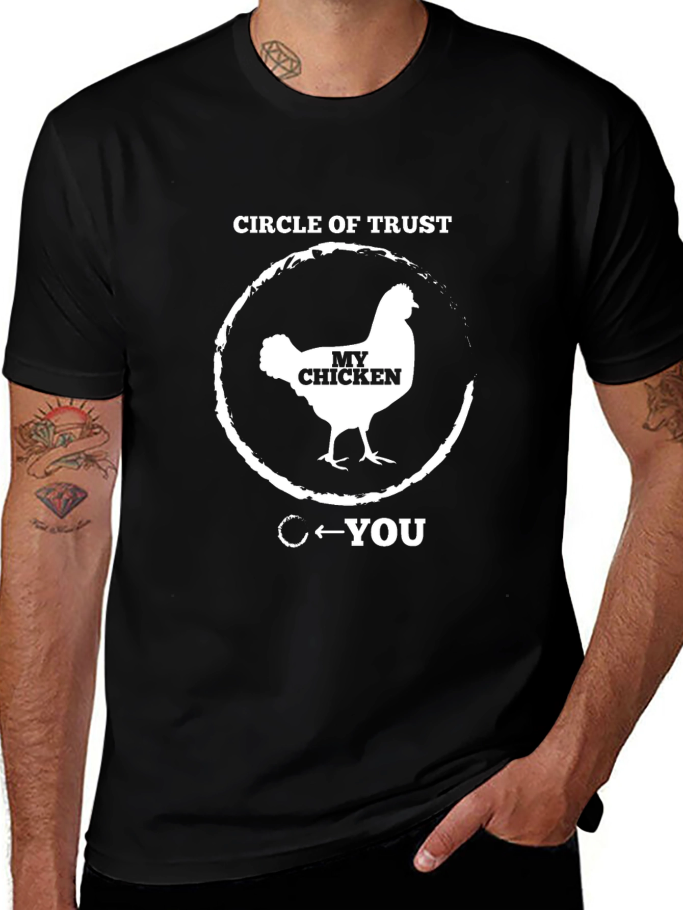 Circle of Trust - My Chicken T-Shirt - Black