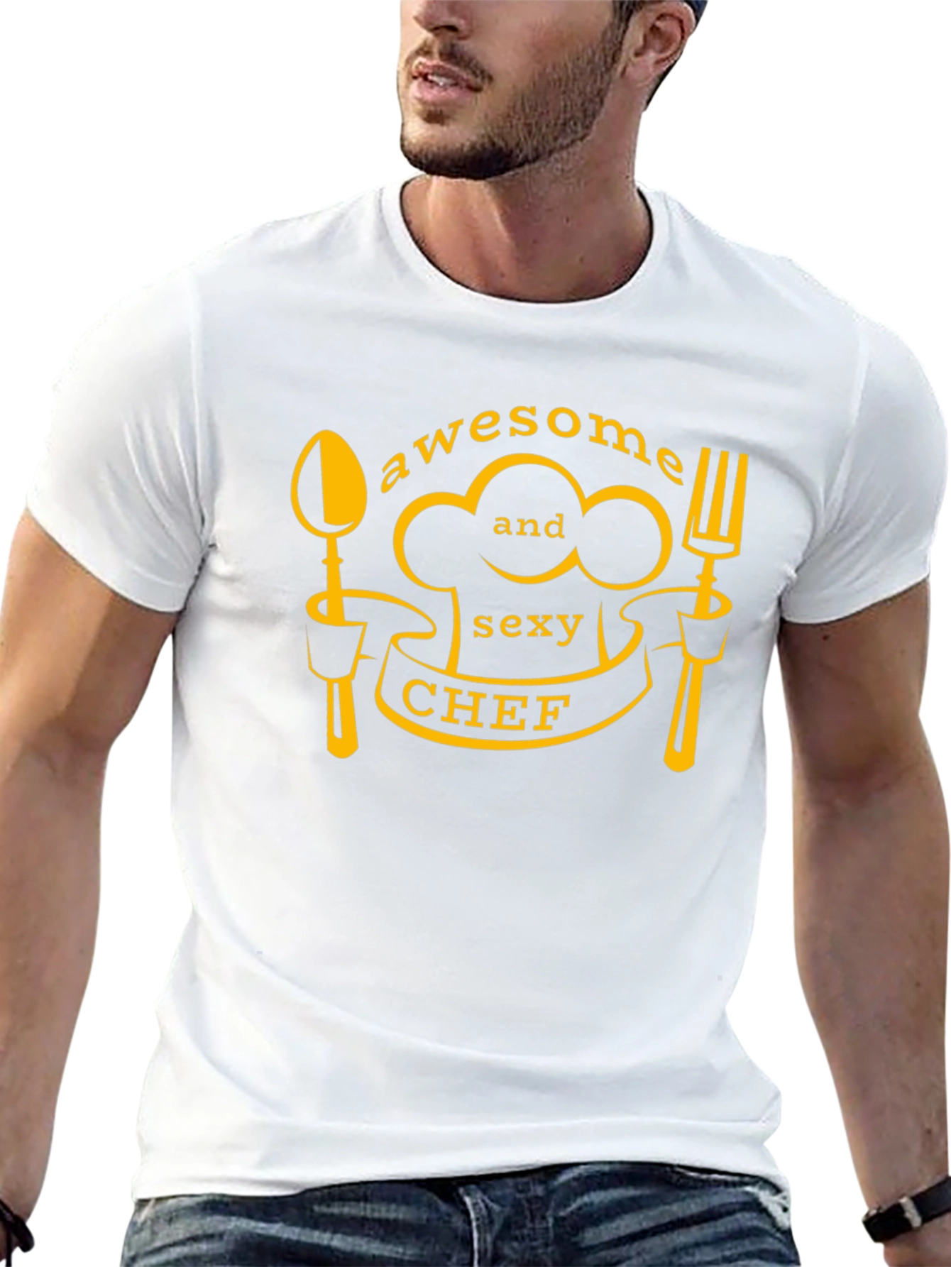 Awesome and Sexy Chef Black T-Shirt