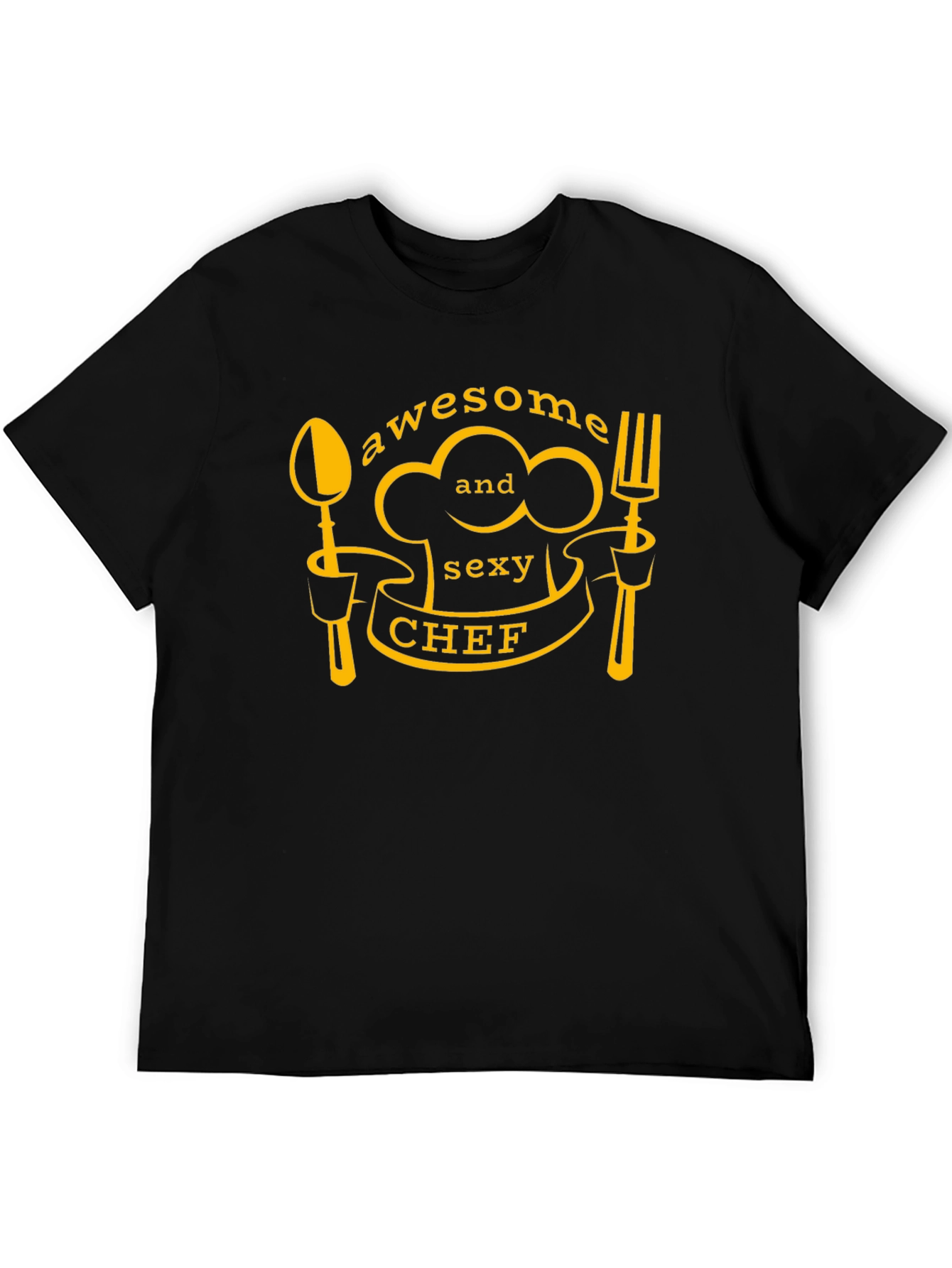 Awesome and Sexy Chef Black T-Shirt