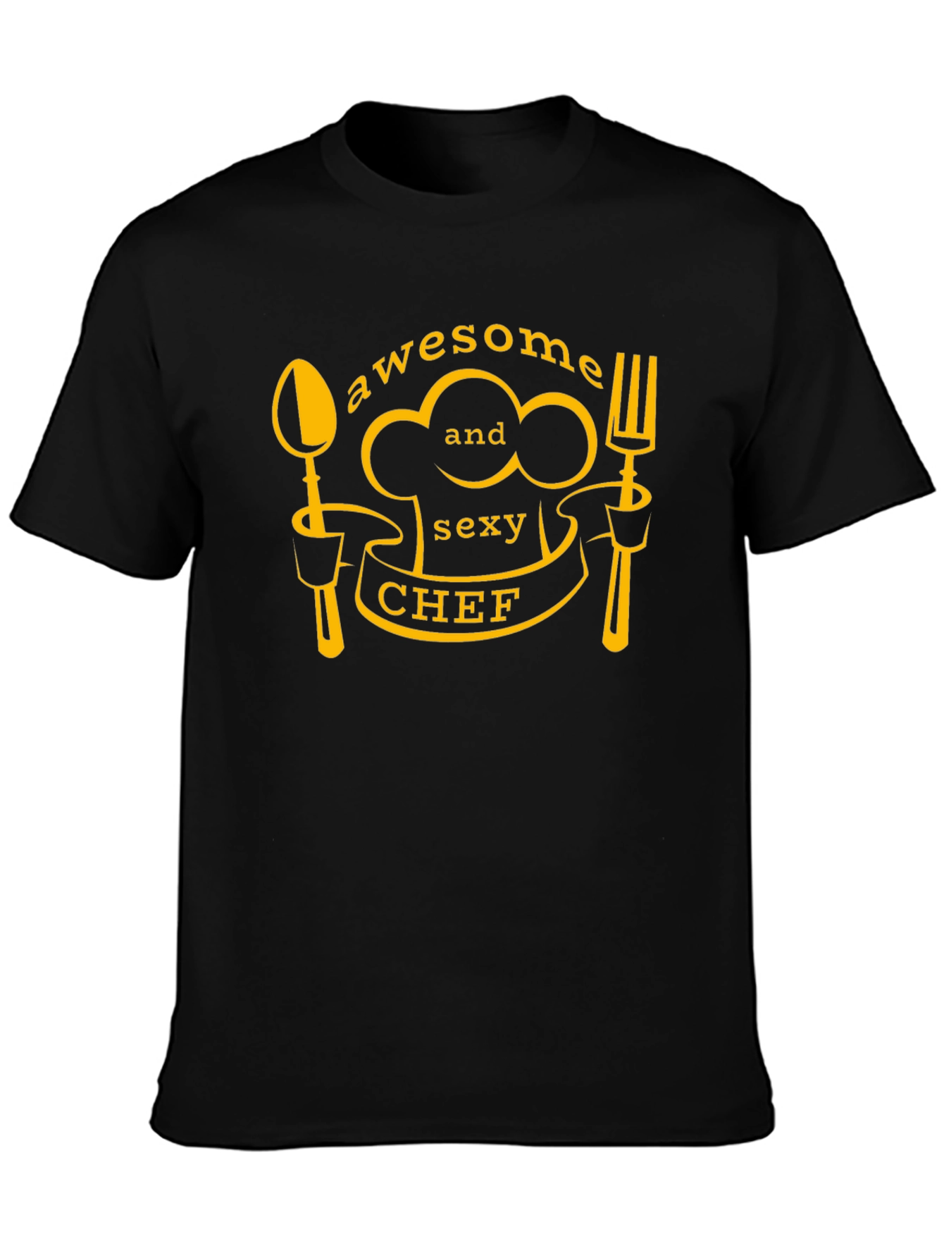 Awesome and Sexy Chef Black T-Shirt