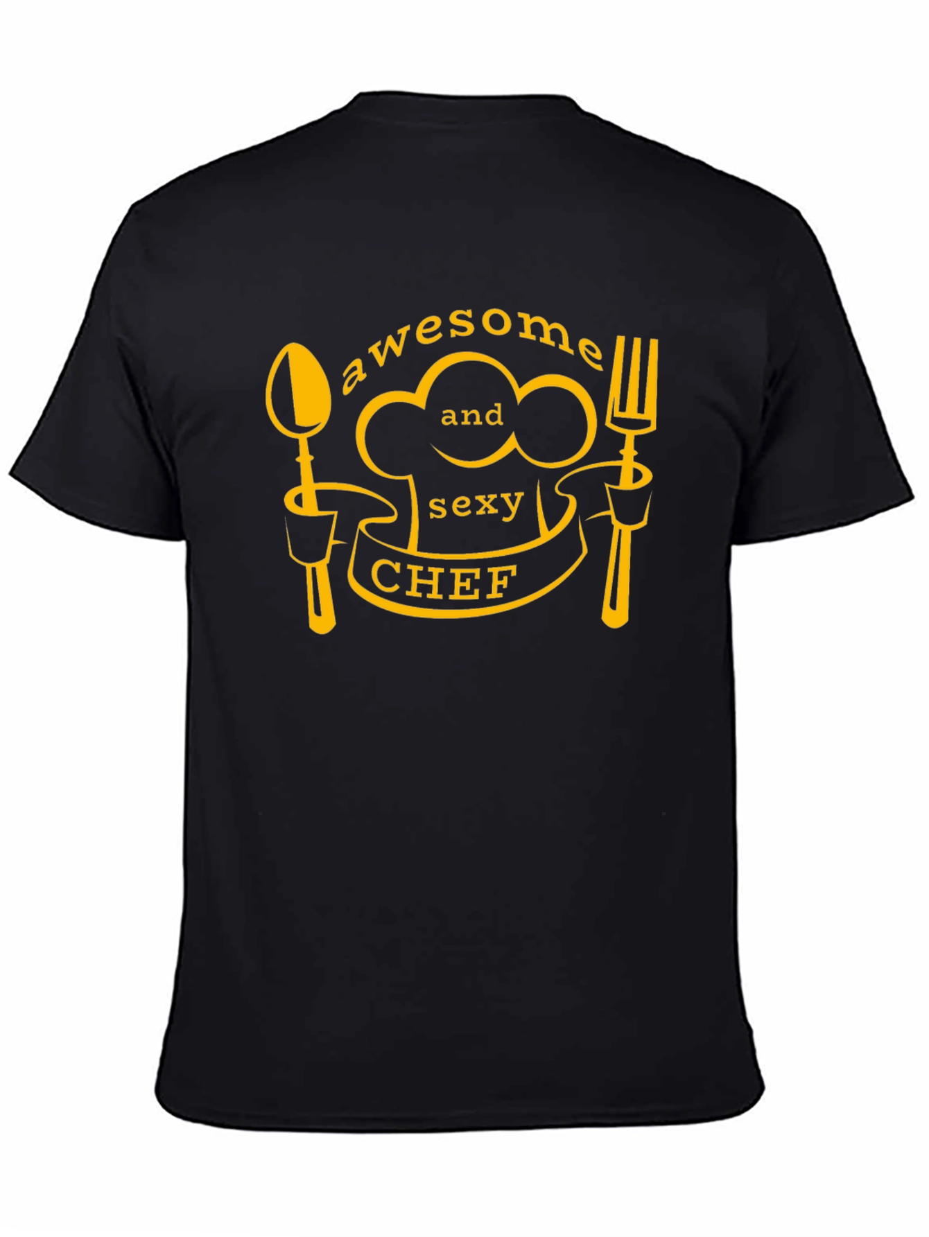 Awesome and Sexy Chef Black T-Shirt