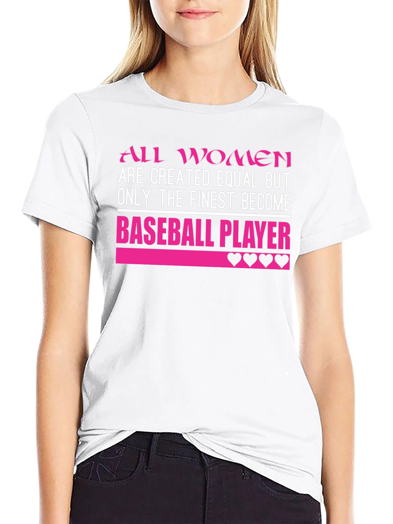 Finest Women Baseball Player T-Shirt