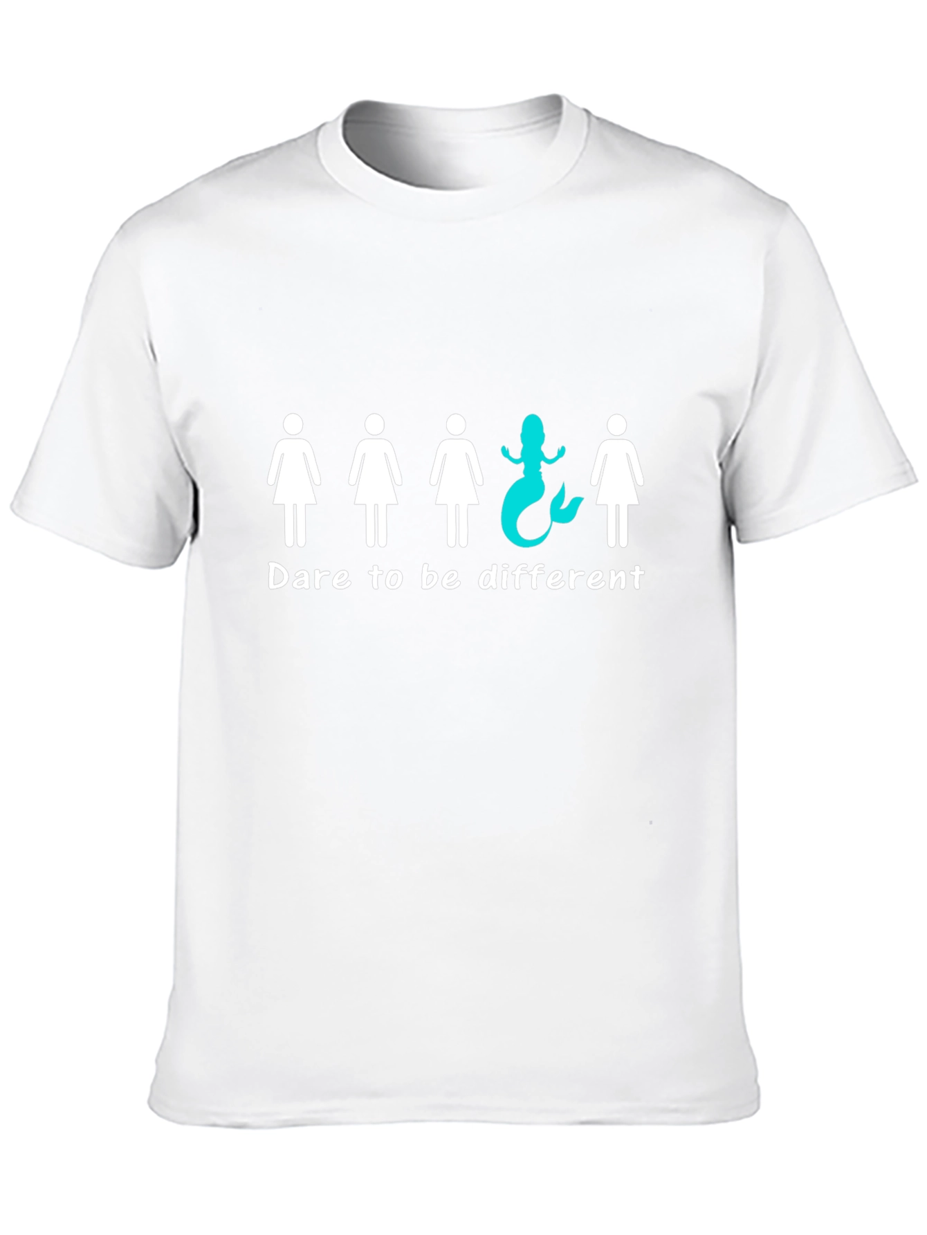 Dare to Be Different T-Shirt Mermaid Black Unisex