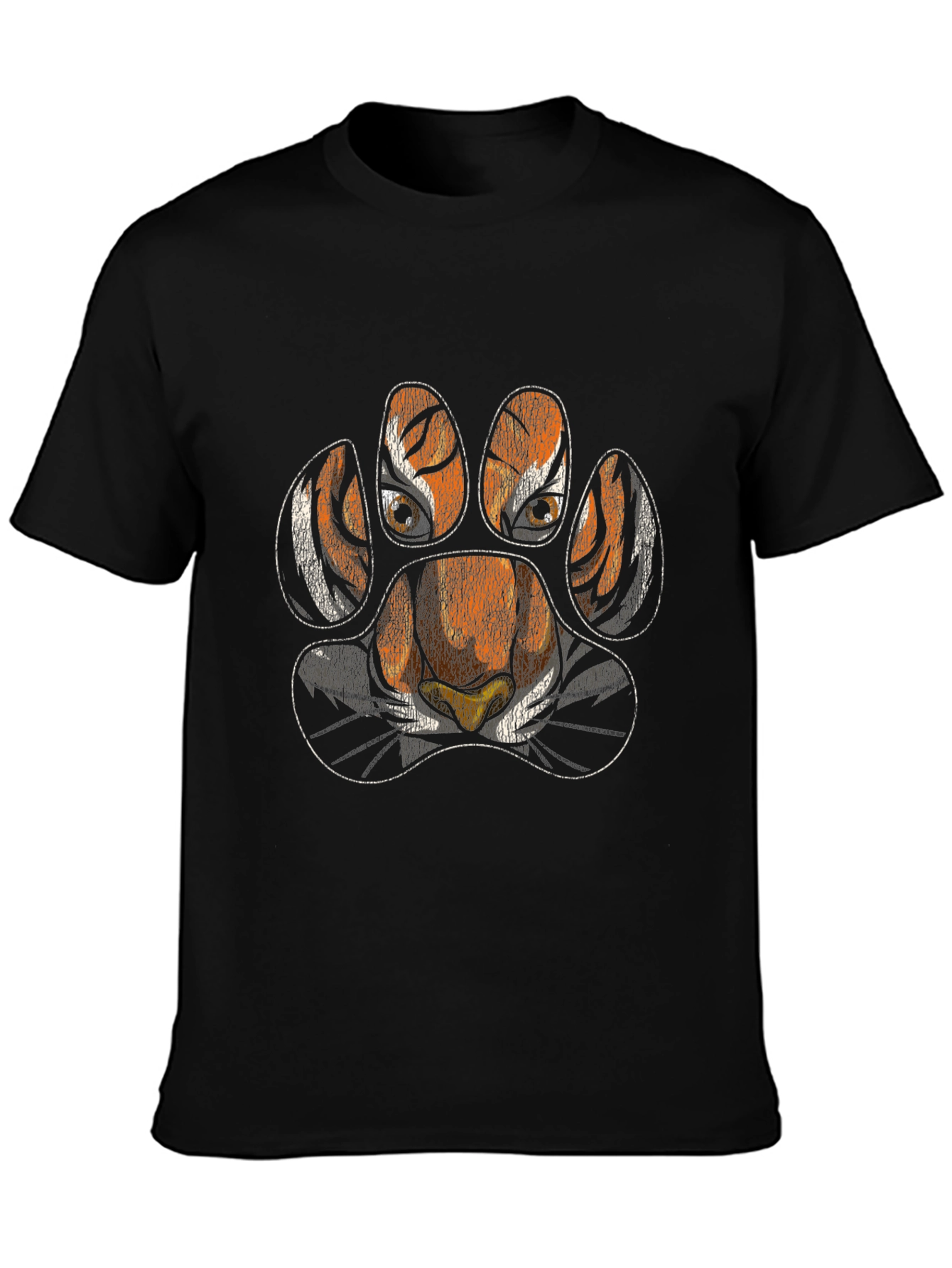 Tiger Paw Print T-Shirt - Animal Lover Tee