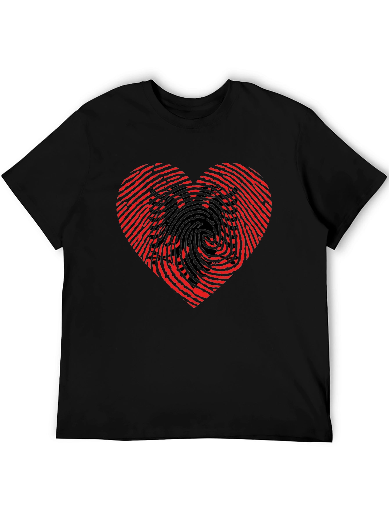 Heart & Eagle Graphic Black T-Shirt
