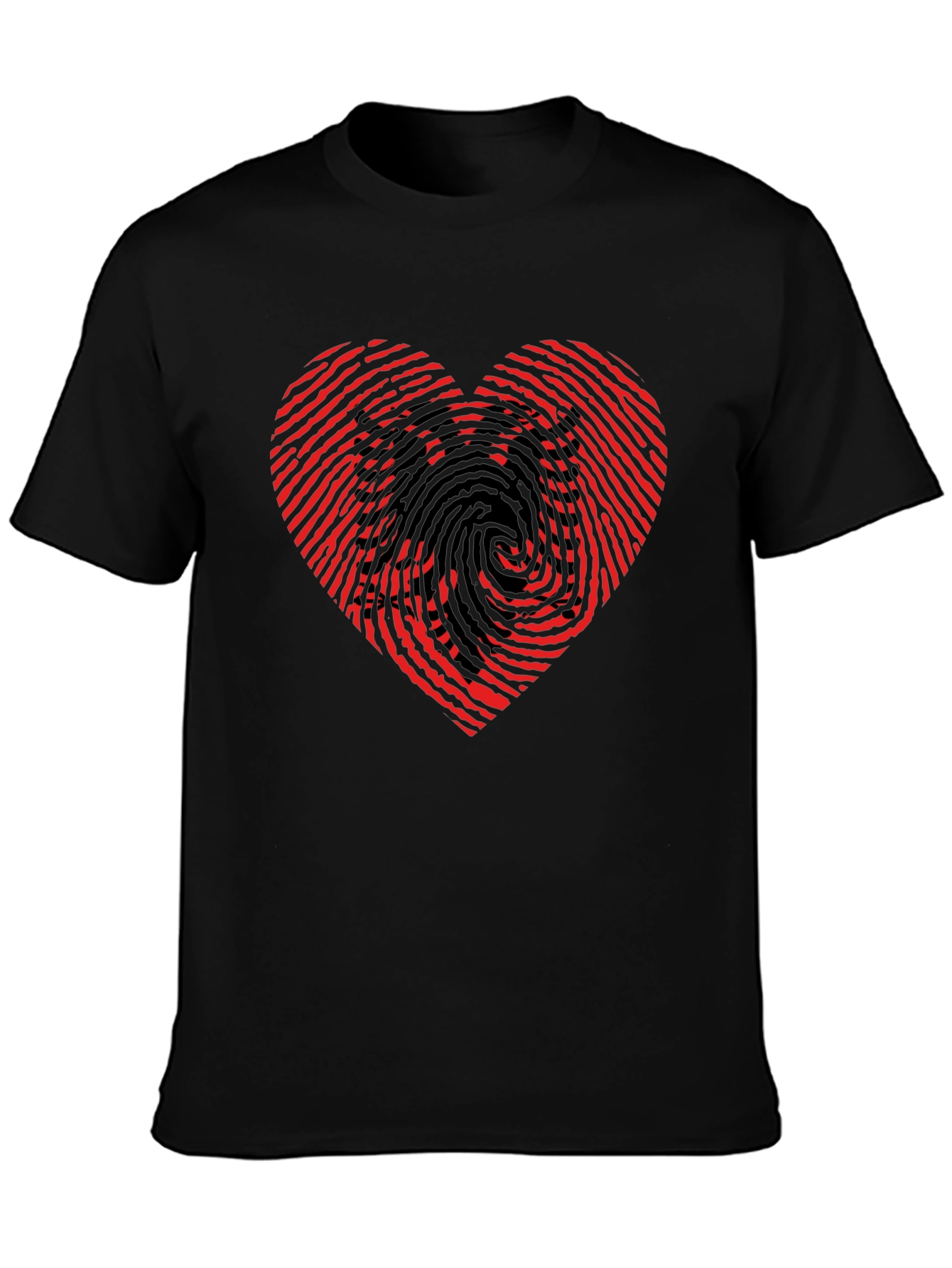 Heart & Eagle Graphic Black T-Shirt
